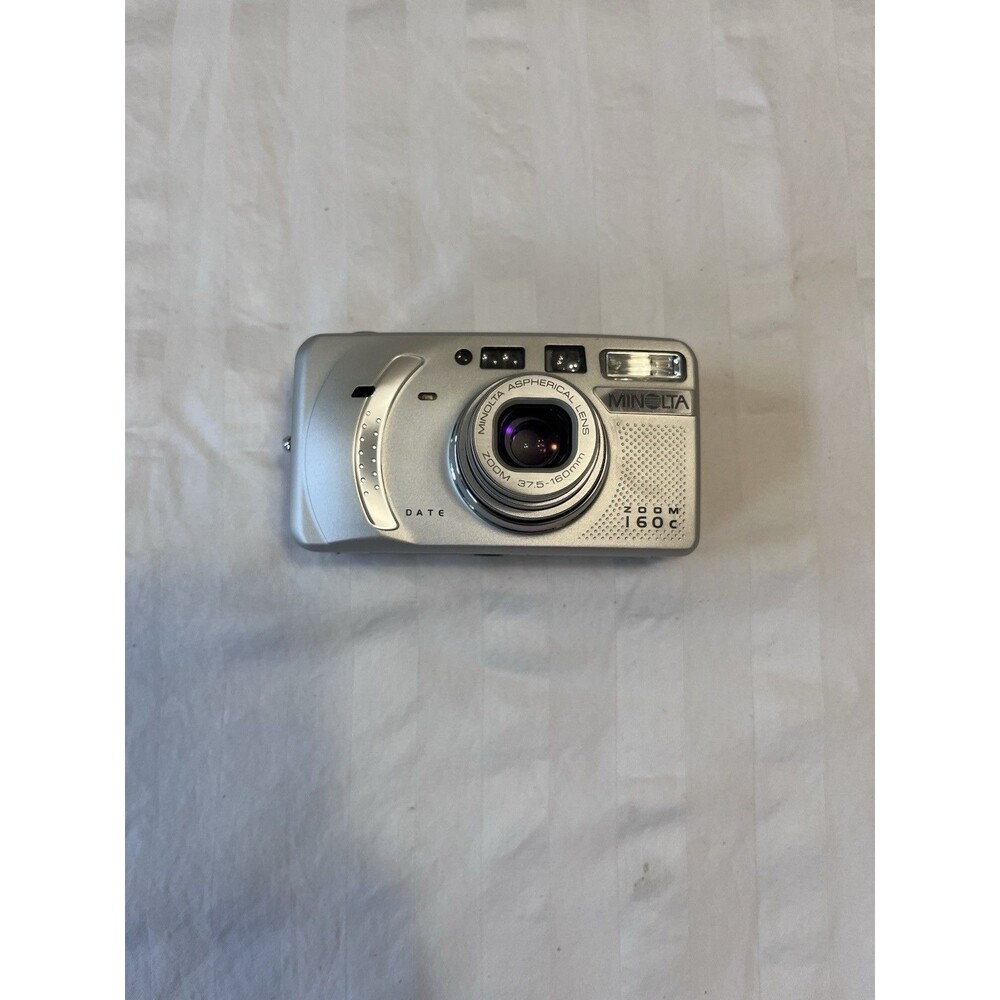 Minolta ZOOM 160c Date 35mm Point and Shoot Camera - Tested New Battery